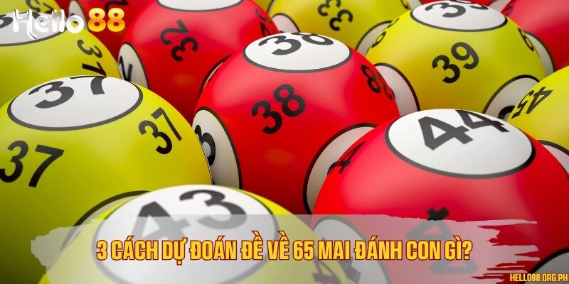 3 cách dự đoán đề về 65 mai đánh con gì?