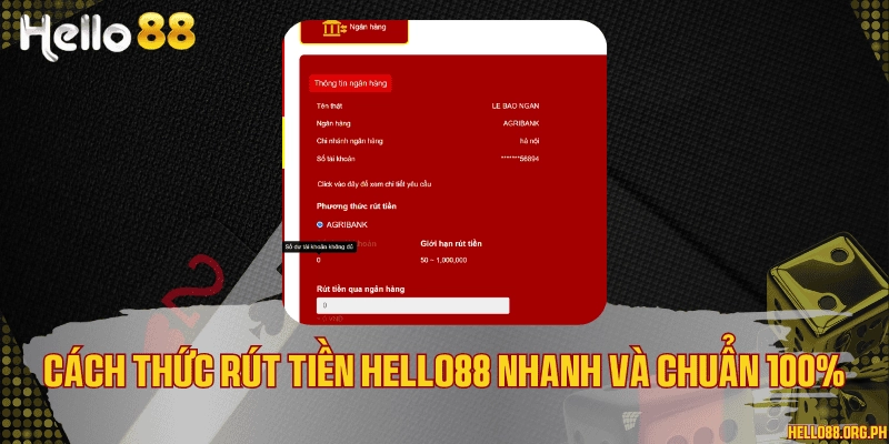 Rút tiền Hello88