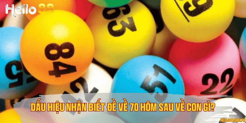 Dấu hiệu nhận biết đề về 70 hôm sau về con gì?