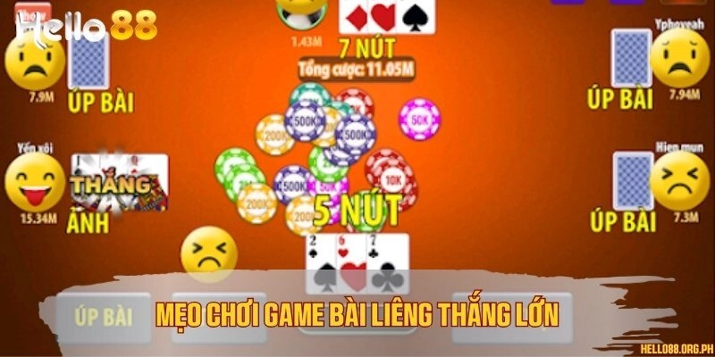 Mẹo chơi game bài Liêng thắng lớn