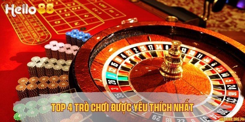 Top 4 trò chơi được yêu thích nhất
